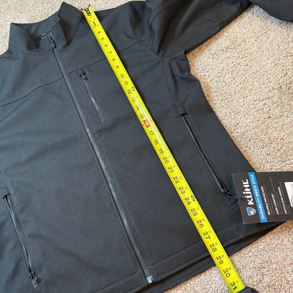 Kuhl Impakt Jacket Mens XL Gotham Black Softshell Water Resistant 1197-1